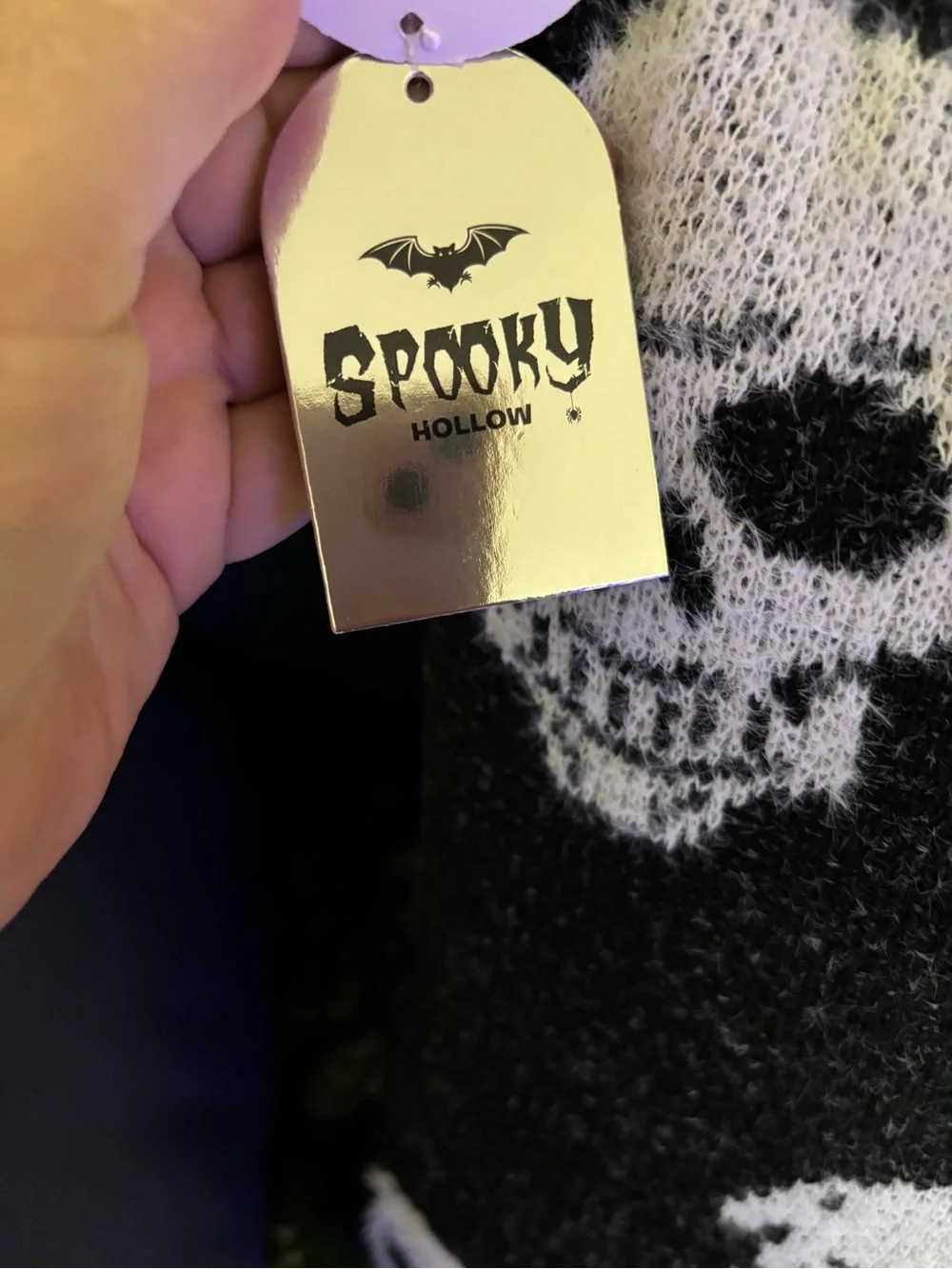 Soft skull Halloween pillow
